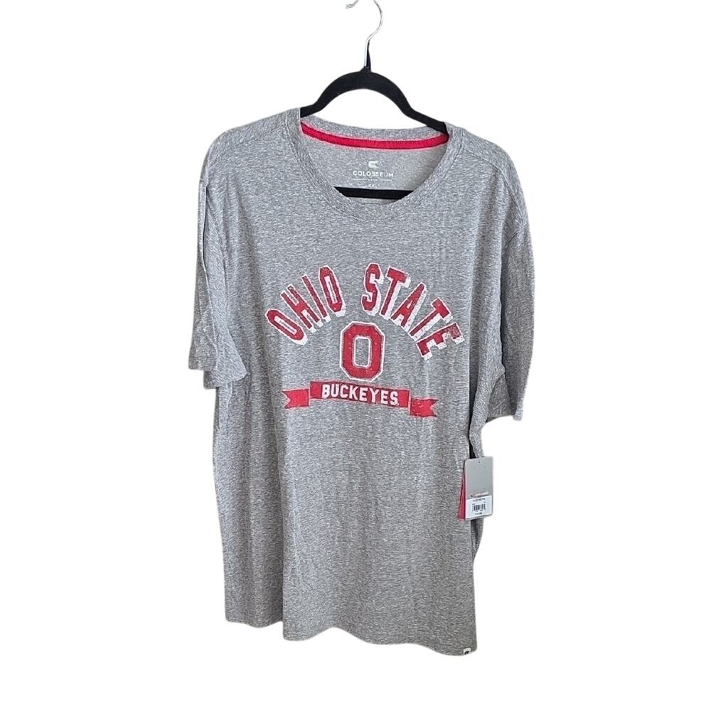 Colosseum Heather Gray Ohio State Buckeyes T-Shirt Mens Size XXL NWT